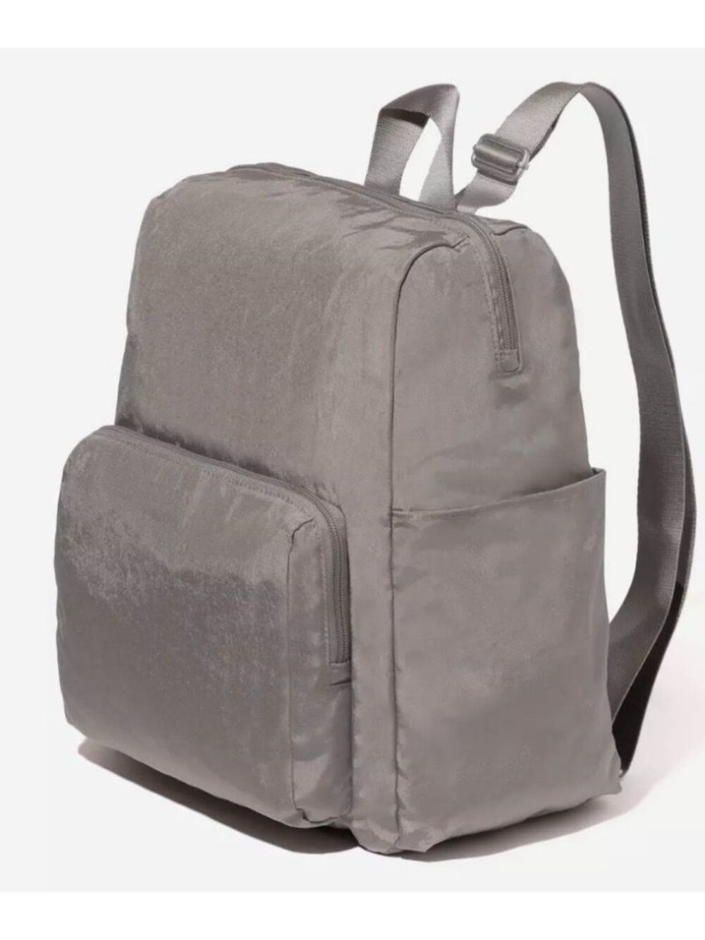 NEW Baggallini Carryall Packable Nylon Backpack Grey $70 [jb]